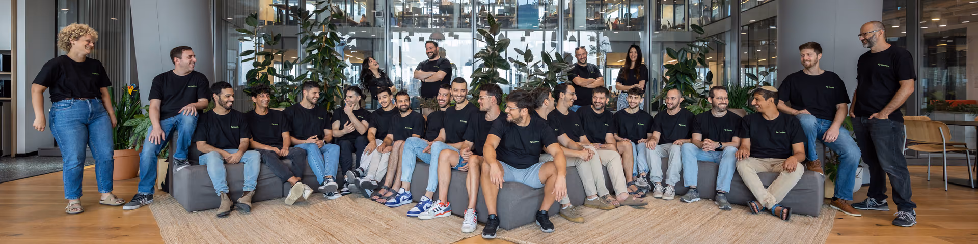 The Conifers team gathered in the office